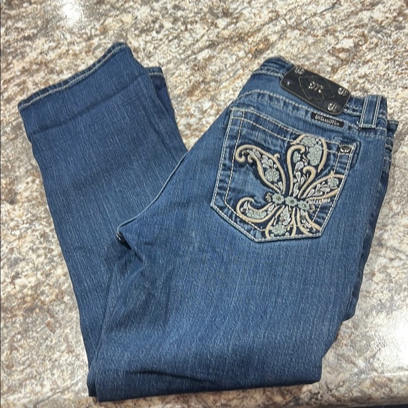 Miss Me Denim - Miss Me Blue Boyfriend Jeans with Rhinestone Embellishments